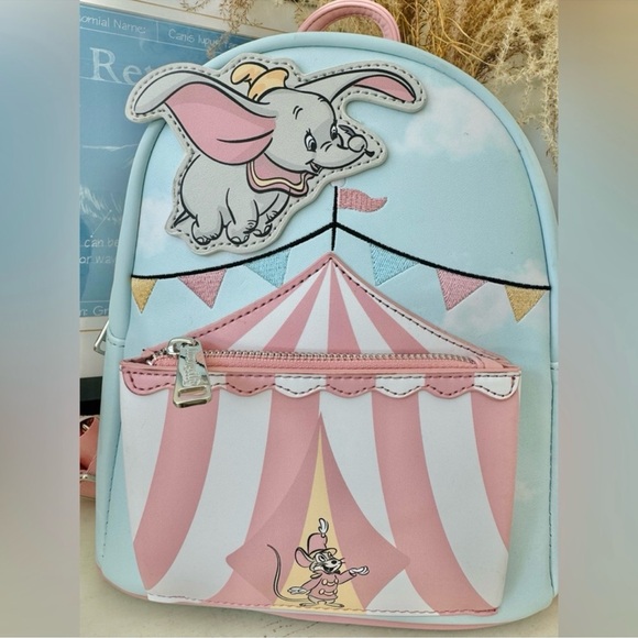 Disney Loungefly Dumbo Circus Tent Backpack - NWT - Picture 9 of 15